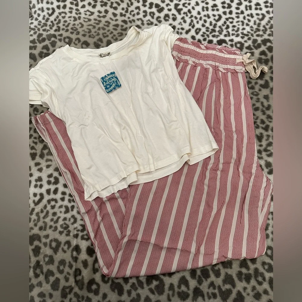 Free People Moonshadow Sleep Set in Rust Combo Size Small Women’s